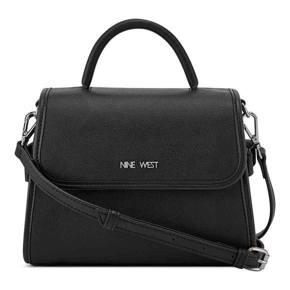Kyler Top Handle Flap, Black V :O - Picture 1 of 4
